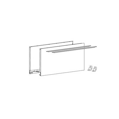 Profilé latéral de tiroir AvanTech YOU, hauteur 251 mm x NL 450 mm, Argent, gauche et droite - HETTICH - 9353374 - Imagen 3