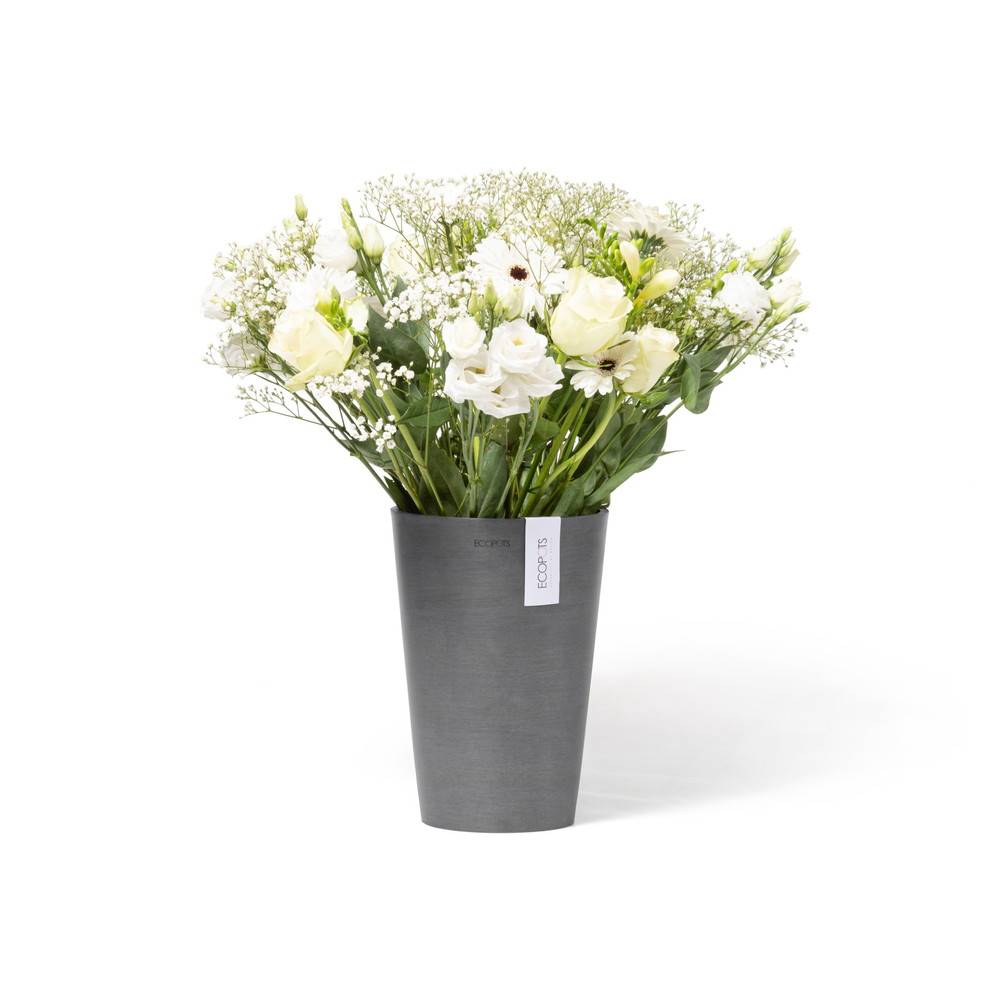 Ecopots - Pot Rond Pisa 21 Gris - Ø 21 x H. 30 cm - 6,8 L ECOPOTS