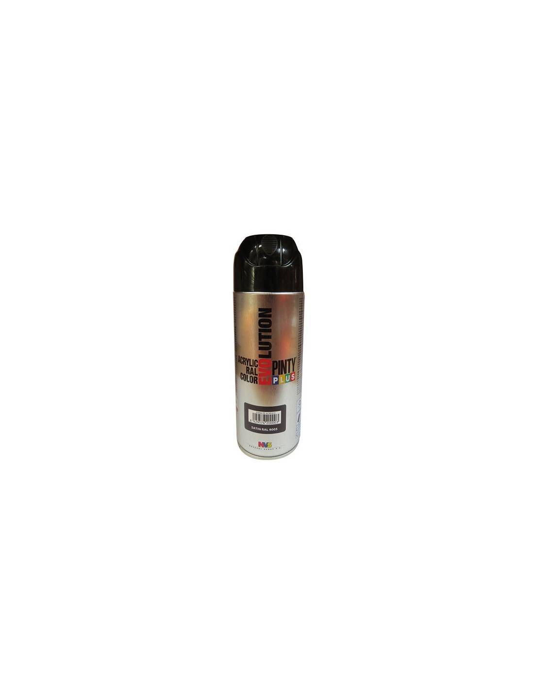 Bombe Peinture Noir Satin Pinty 400ml Finition Satinée élégante Et Séchage Rapide - Boc ́n ́roll