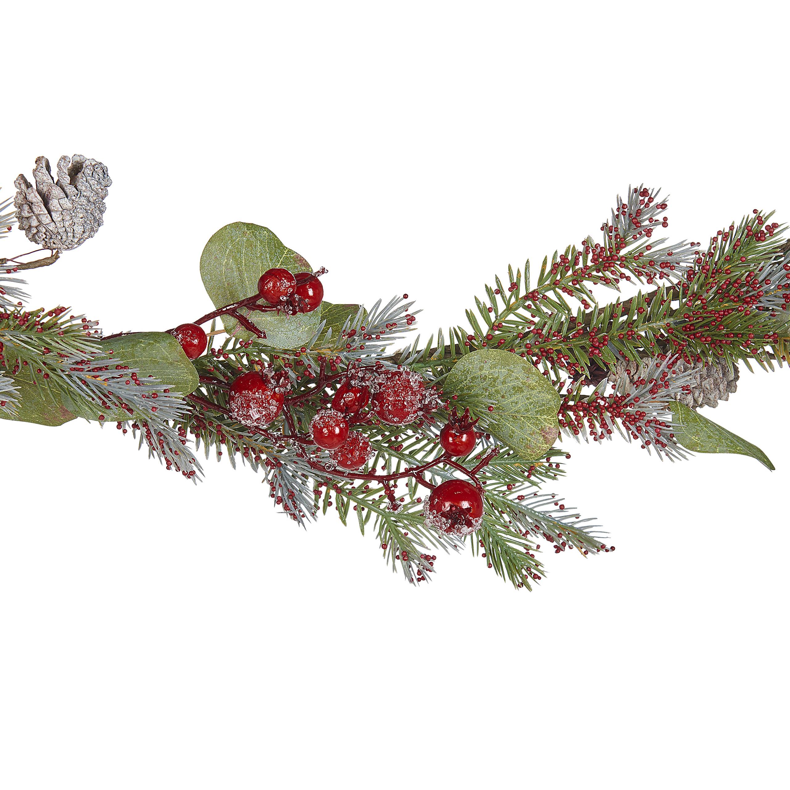 Beliani - Guirlande de Noël Matière synthétique Rouge IRUN - Beliani - Imagen 4