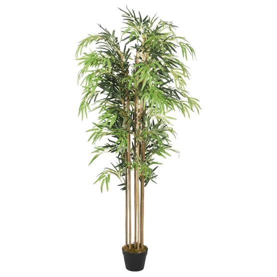 Vidaxl - Bambou artificiel 1605 feuilles 180 cm vert - Image 1