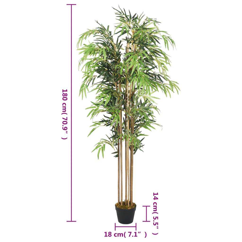 Vidaxl - Bambou artificiel 1605 feuilles 180 cm vert - Image 4