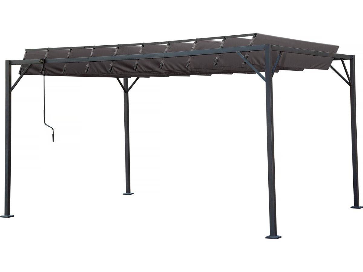 Habitat Et Jardin - Pergola Bioclimatique En Tissu "lodge" 3 X 4 M - Anthracite -habitat Et Jardin - Imagen 1