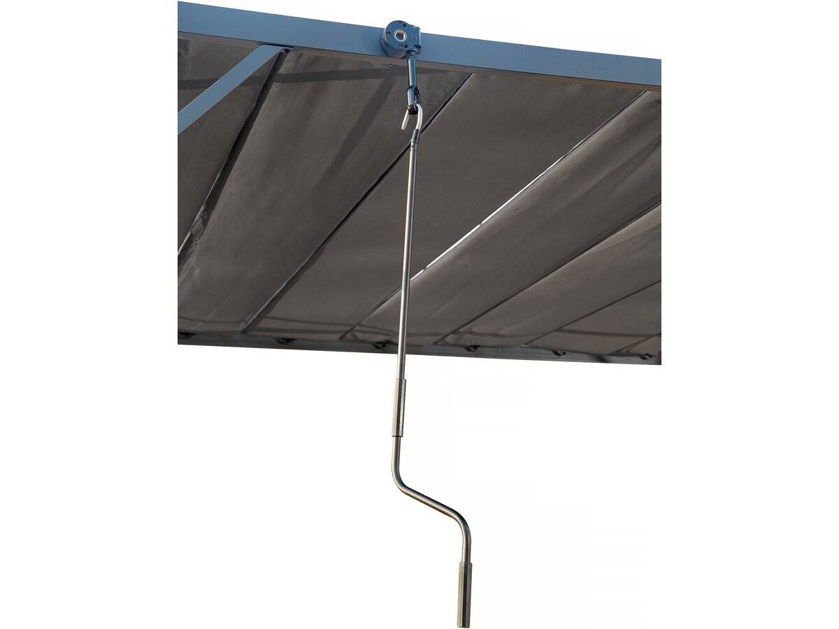 Habitat Et Jardin - Pergola Bioclimatique En Tissu "lodge" 3 X 4 M - Anthracite -habitat Et Jardin - Imagen 4