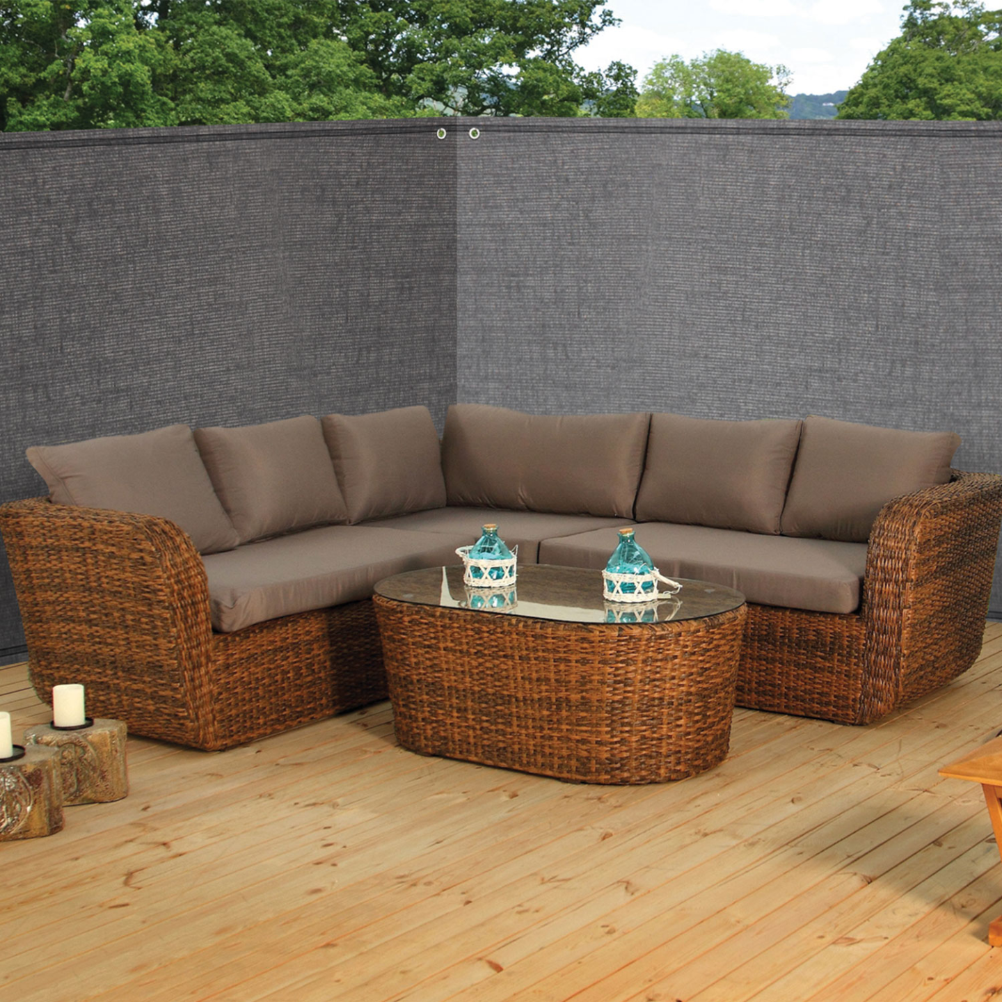 Brise vue ultra résistant 1,2 x 10 M gris 400 gr/m² haut de gamme - Image 3
