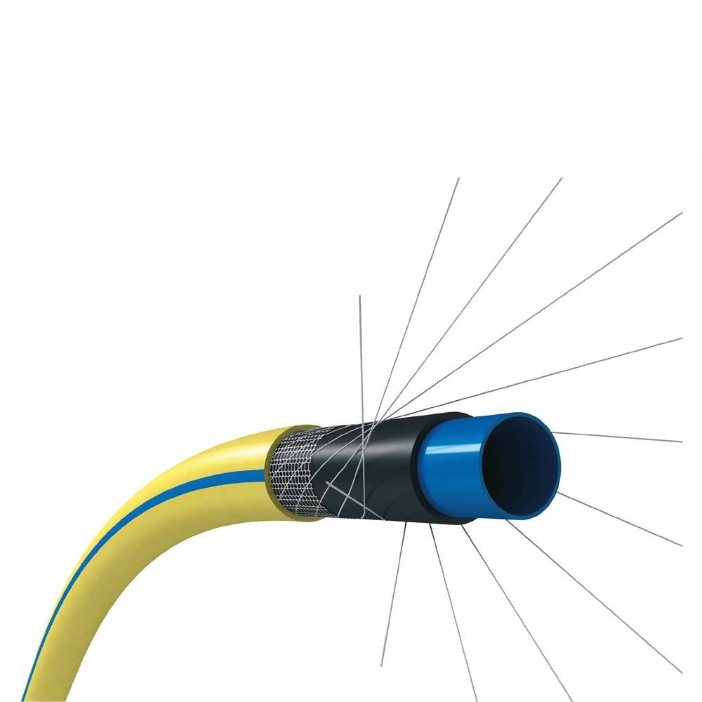 Ribimex - Tuyau arrosage antivrille 10m diam.30mm jaune TUBIROLL