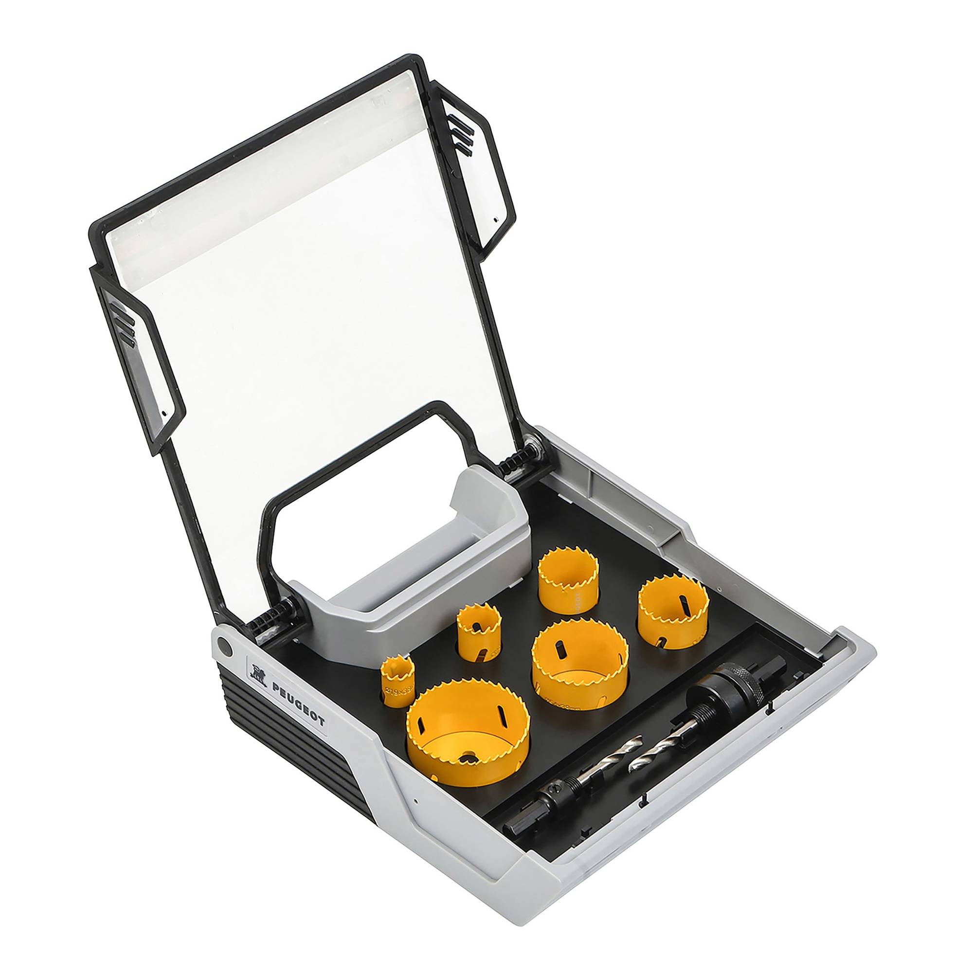Mallette 6 scies cloches bimétal + 2 centreurs - PEUGEOT OUTILLAGE - 982216 - Imagen 1