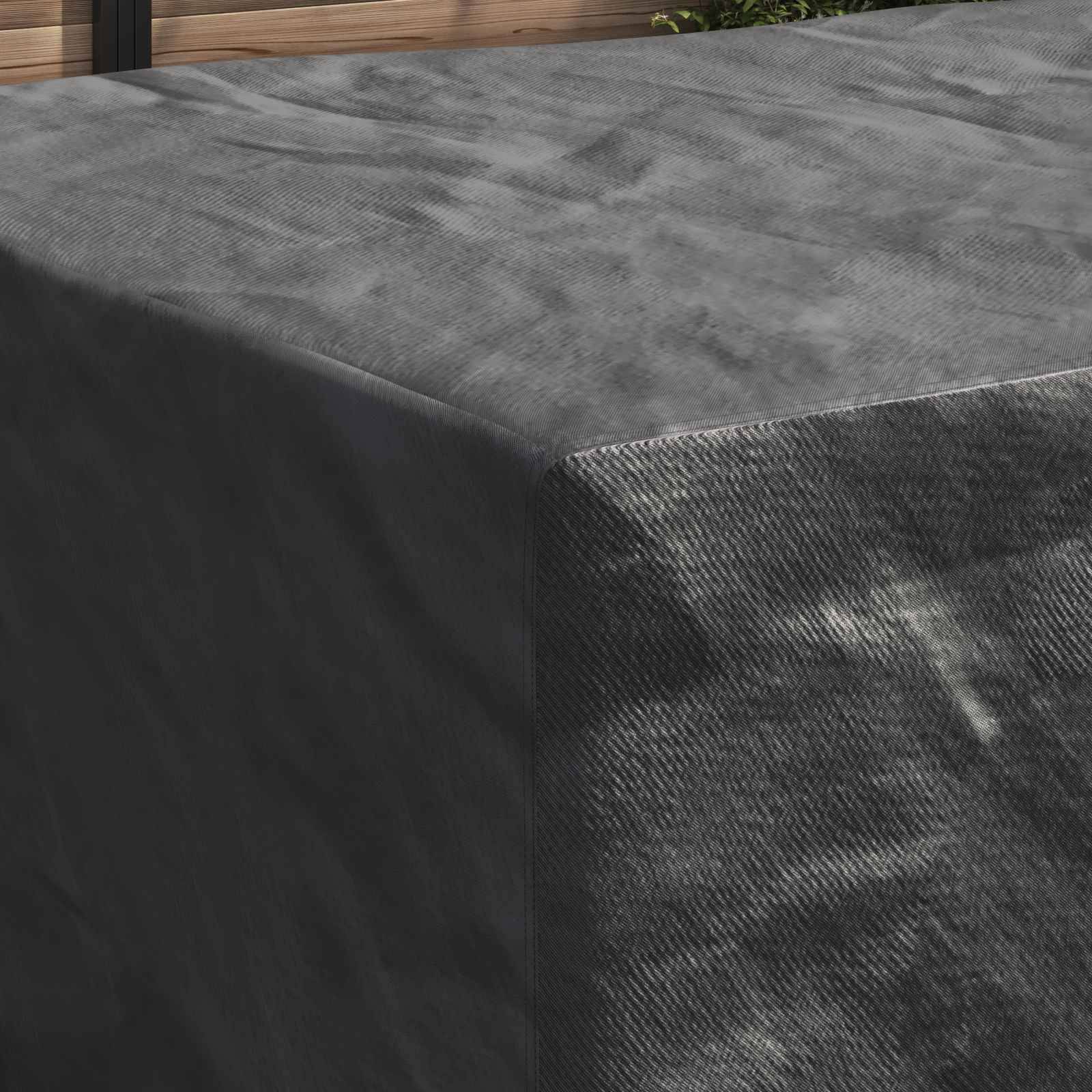 Housse pour meubles tissu 210D noir 240 x 160 x 100 cm - PANGIVO - Image 4