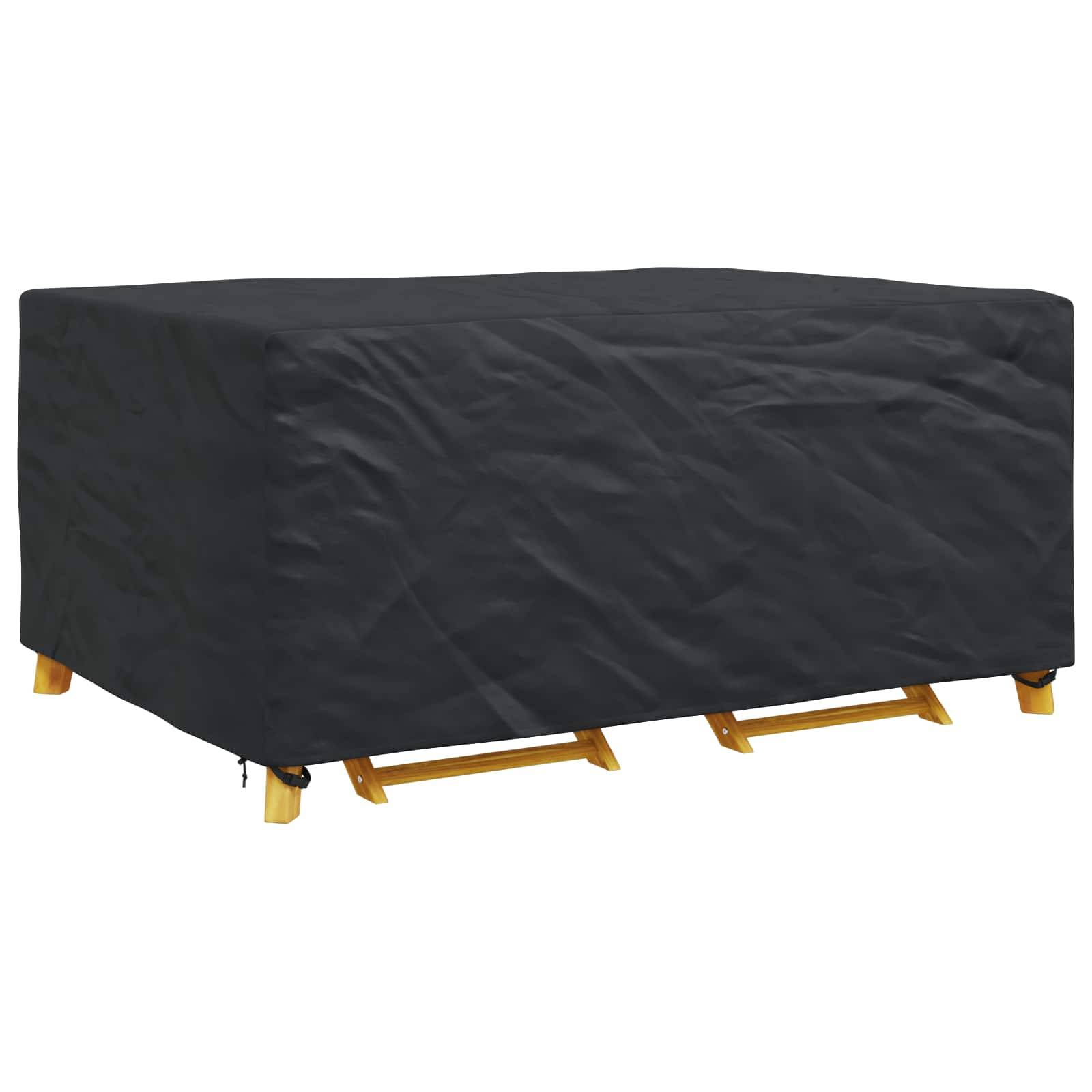 Housse pour meubles tissu 210D noir 240 x 160 x 100 cm - PANGIVO - Image 3