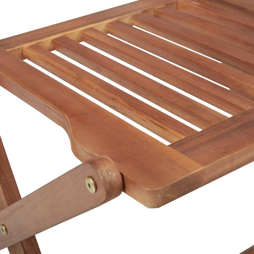 Vidaxl - Chaises pliantes 4 pièces en bois d'acacia massif vidaXL 313604 - Image 3
