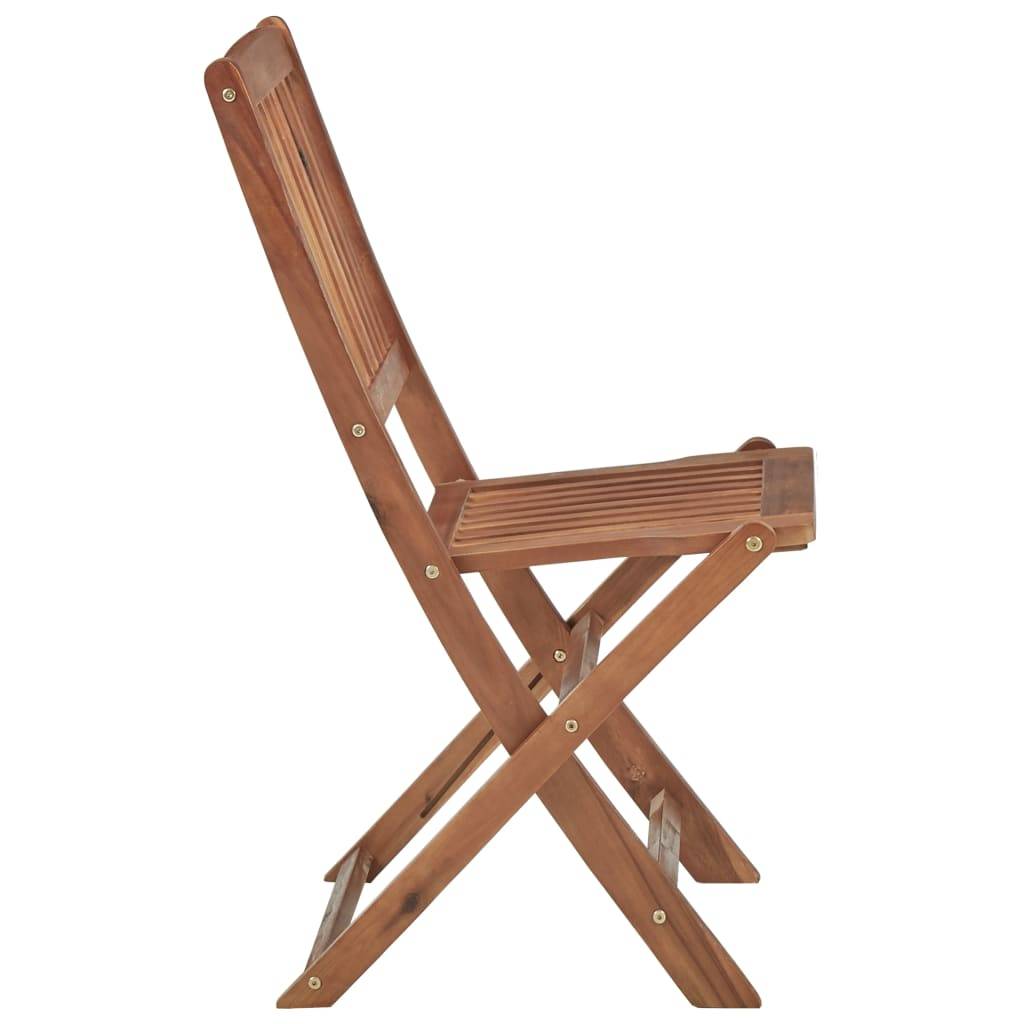 Vidaxl - Chaises pliantes 4 pièces en bois d'acacia massif vidaXL 313604 - Image 4