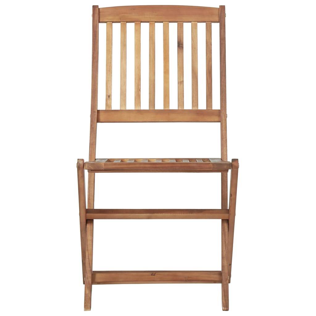 Vidaxl - Chaises pliantes 4 pièces en bois d'acacia massif vidaXL 313604 - Image 6
