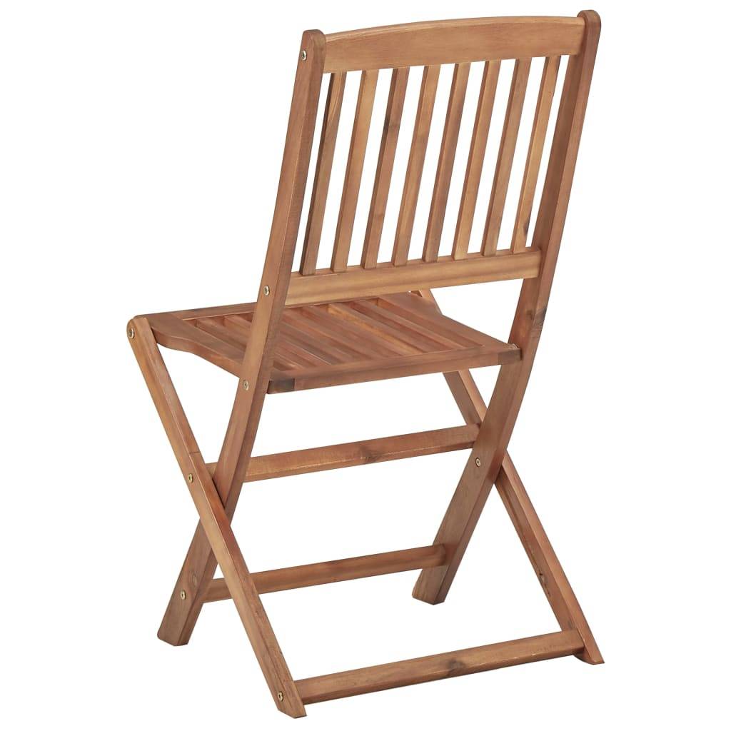 Vidaxl - Chaises pliantes 4 pièces en bois d'acacia massif vidaXL 313604 - Image 5