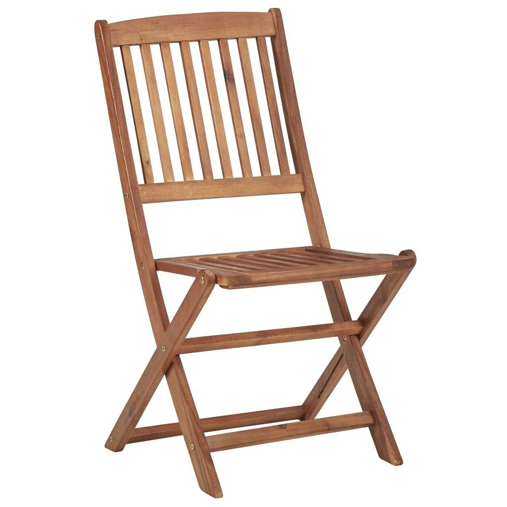 Vidaxl - Chaises pliantes 4 pièces en bois d'acacia massif vidaXL 313604 - Image 1