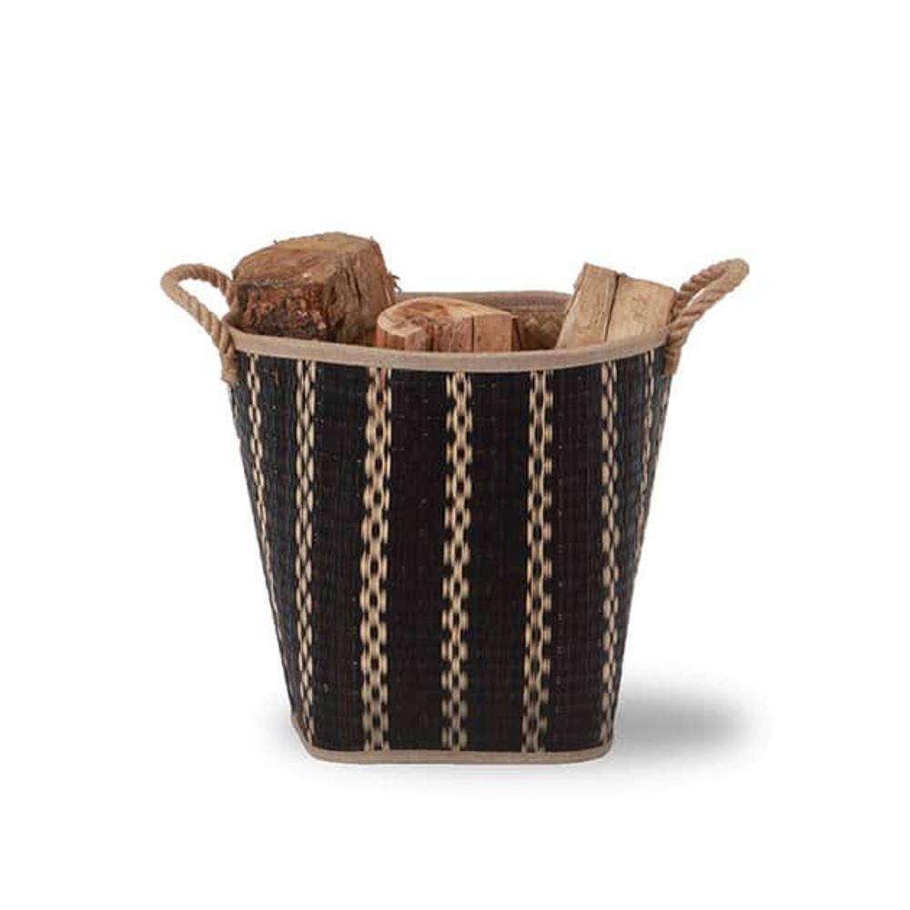 Panier à bois Corda noir