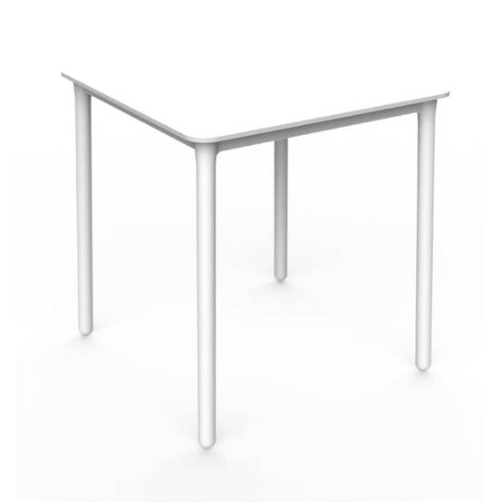 Table carrée extérieure 70x70 blanc MARSELLA garbar - Image 1