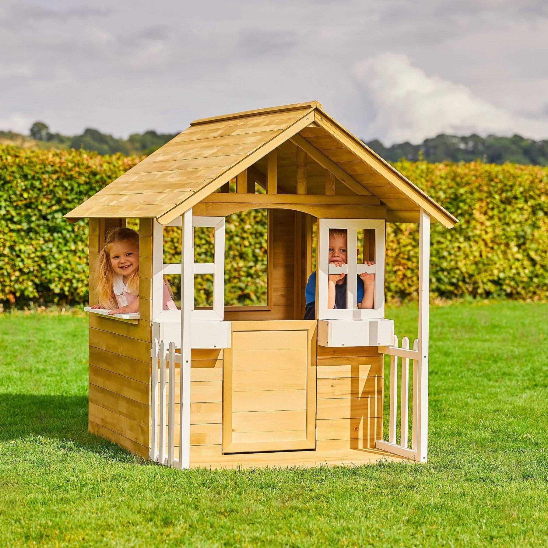 Tp Toys - Maisonnette cubby avec veranda tp toys fsc 119,5 x 137 x 138 cm - Imagen 4