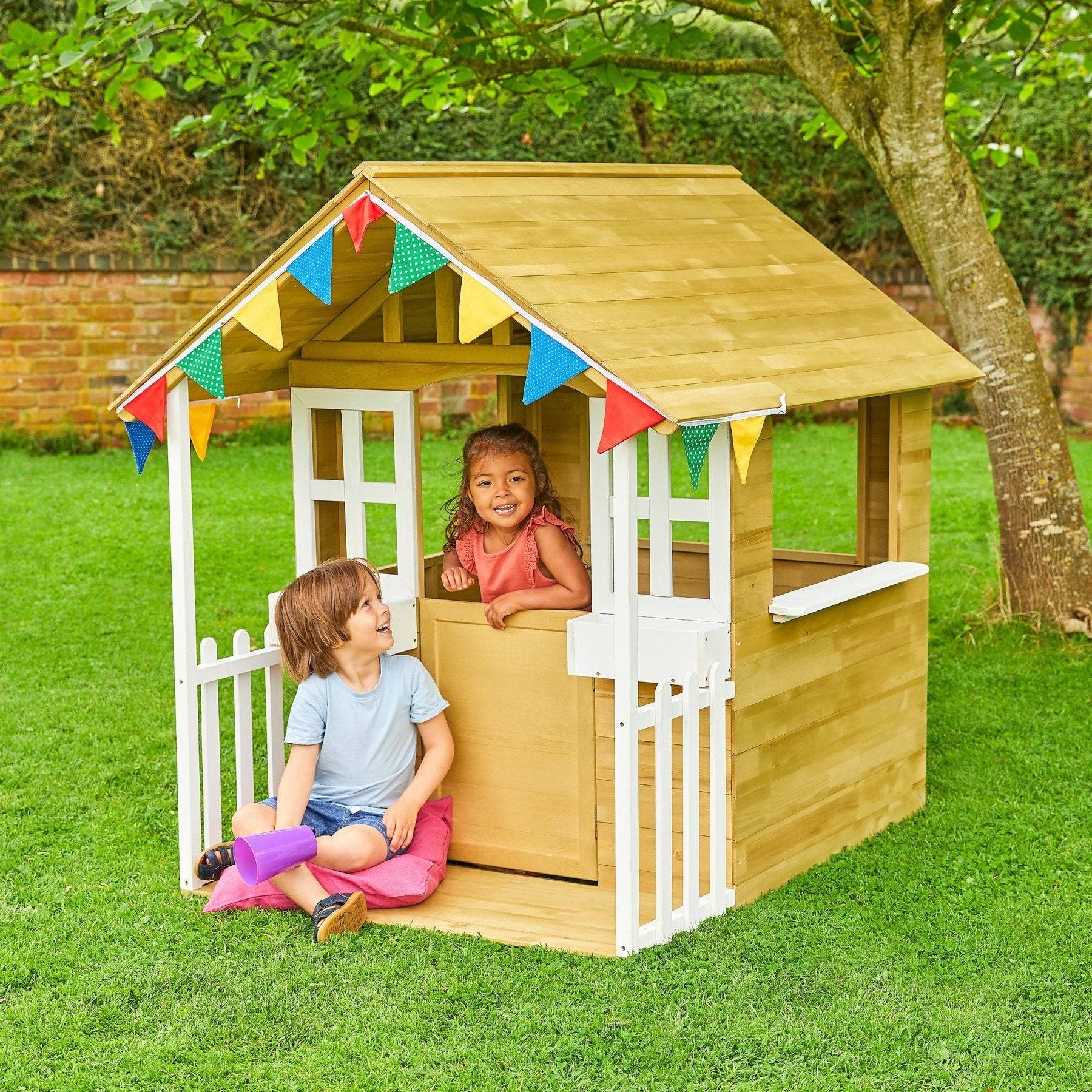 Tp Toys - Maisonnette cubby avec veranda tp toys fsc 119,5 x 137 x 138 cm - Imagen 2