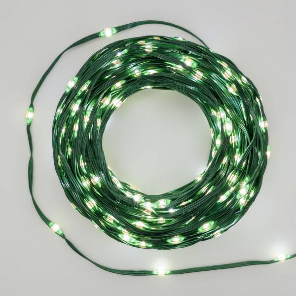 Lotti - Guirlande lumineuse gouttes 45m 600 LED haute luminosité blanc froid 8 animations câble vert IP44 Lotti - Imagen 1