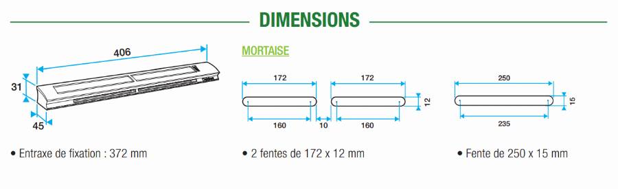 Kit entrée hygroréglable ALDES EHB² 6-45 - Blanc - 11014238 - Imagen 3