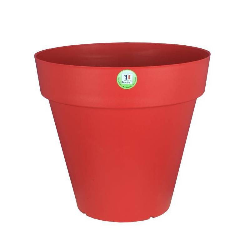 Riviera - Riviera Pot De Fleurs Soleilla - Rond - O 49 X 44,8 Cm - Rouge - Image 3