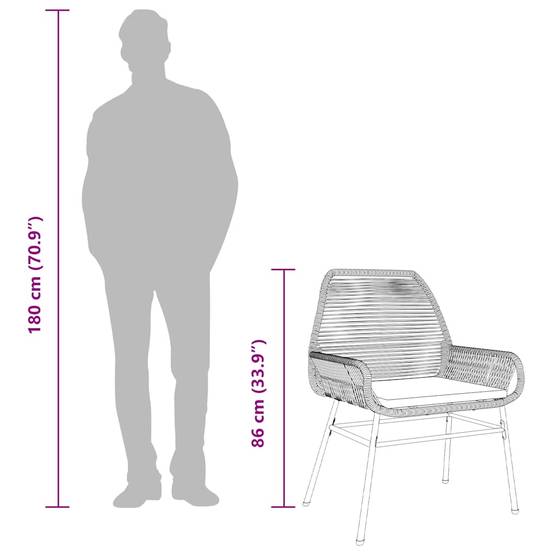 Salon de Jardin 4 Personnes Résine Tressée Grise avec Coussins Table Verre 140cm pour Terrasse – ComfortXL Outdoor Living - Image 4