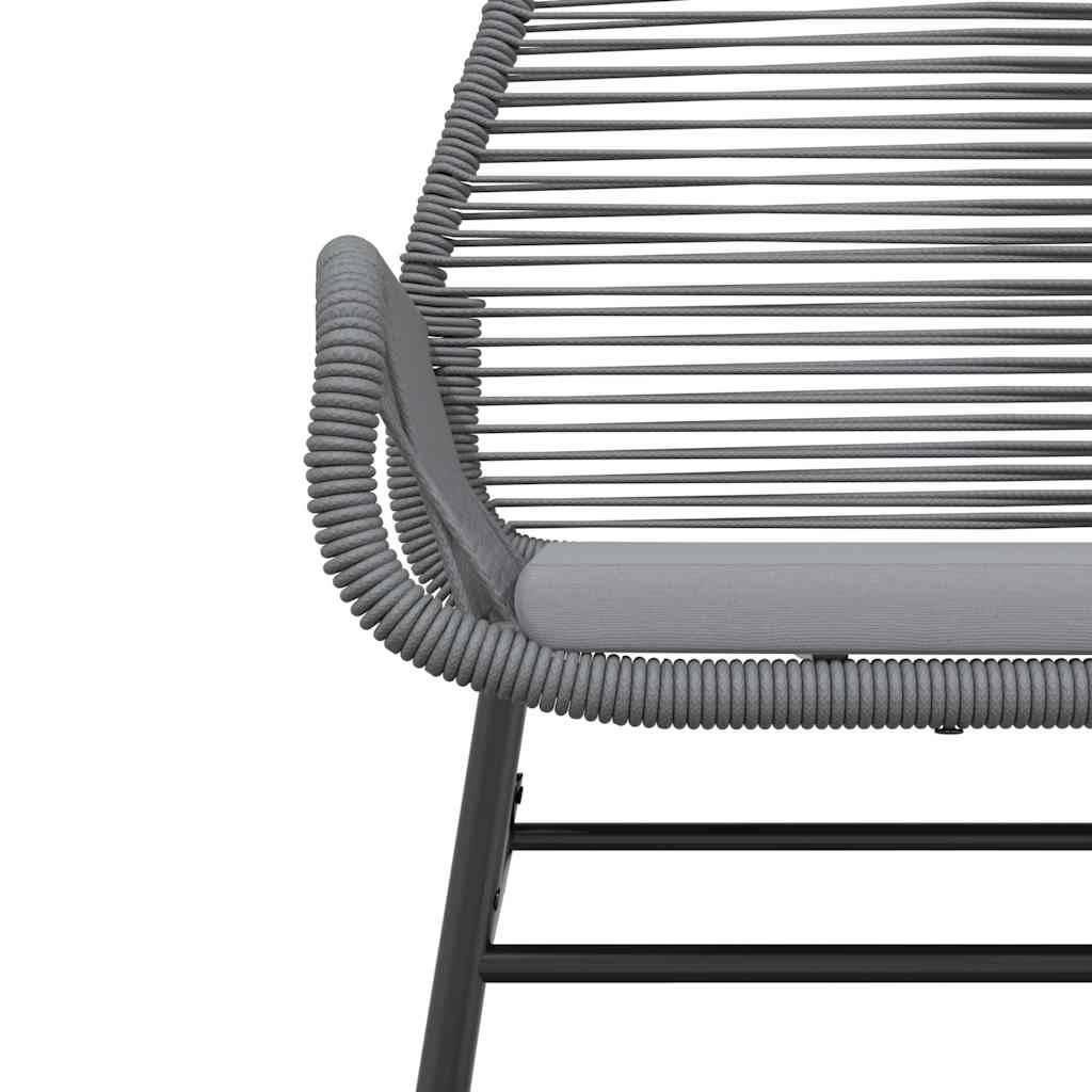 Salon de Jardin 4 Personnes Résine Tressée Grise avec Coussins Table Verre 140cm pour Terrasse – ComfortXL Outdoor Living - Image 8