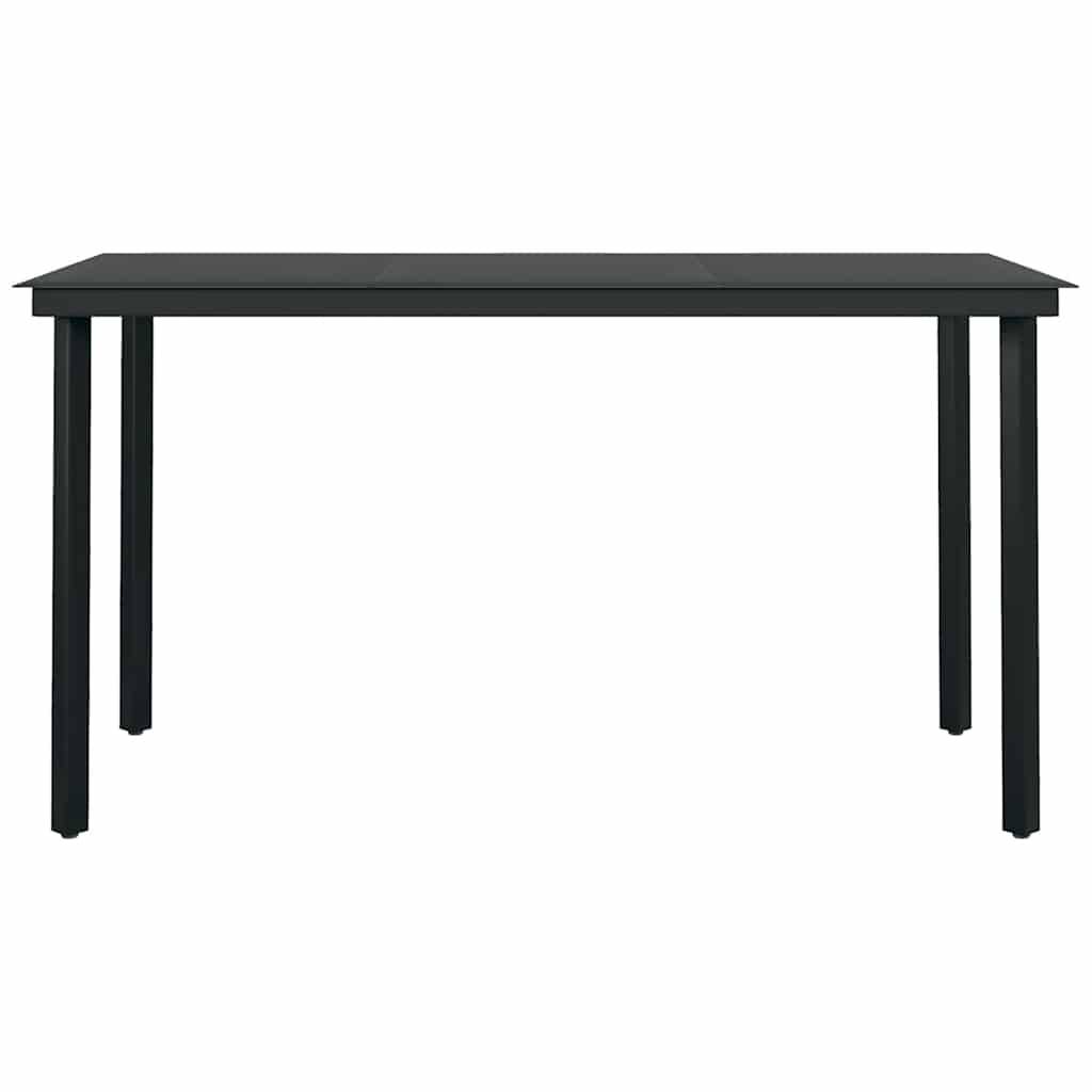 Salon de Jardin 4 Personnes Résine Tressée Grise avec Coussins Table Verre 140cm pour Terrasse – ComfortXL Outdoor Living - Image 7
