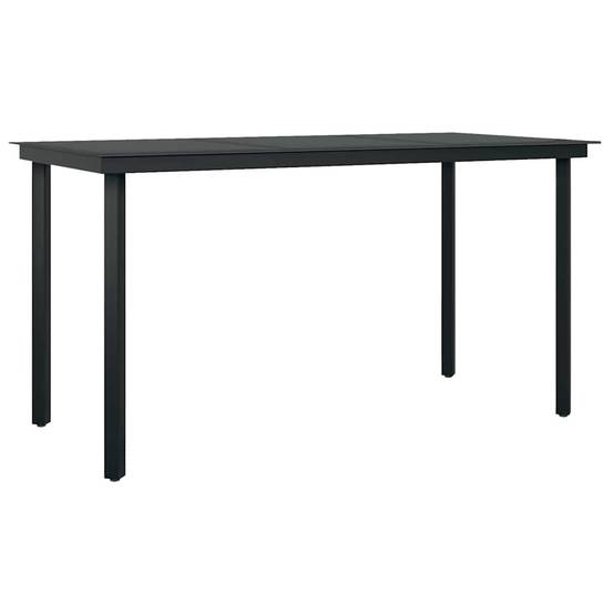 Salon de Jardin 4 Personnes Résine Tressée Grise avec Coussins Table Verre 140cm pour Terrasse – ComfortXL Outdoor Living - Image 5