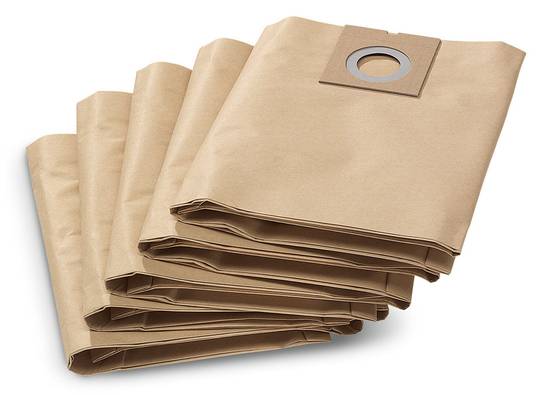 Sac filtrant papier pour aspirateur NT27/1 paquet de 5 pièces - KÄRCHER - 69042900 - Image 1