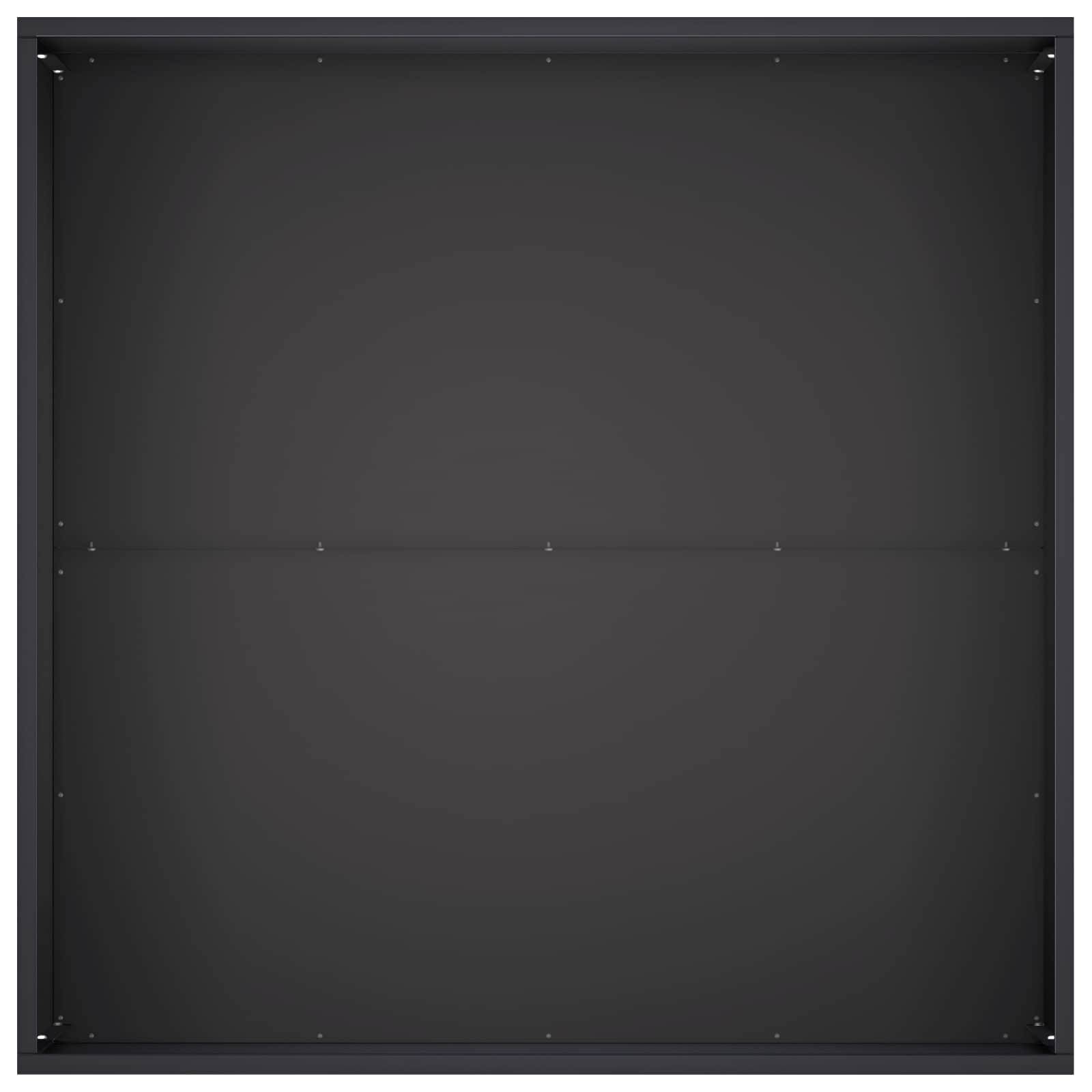 Vidaxl - Cache-pot de jardin Noir 80 x 80 x 40 cm Acier laminé à froid vidaXL 8005106 - Image 5