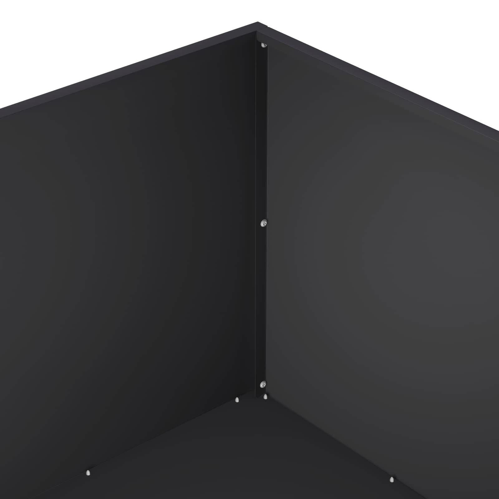 Vidaxl - Cache-pot de jardin Noir 80 x 80 x 40 cm Acier laminé à froid vidaXL 8005106 - Image 6