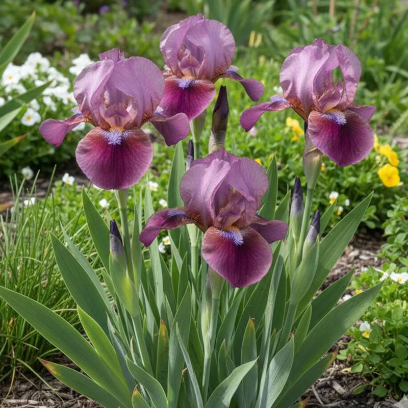 Iris nain lilliput Color me Rose à fleurs Rose/ - feuillage Caduc - Godet - 5/20 cm - Imagen 1