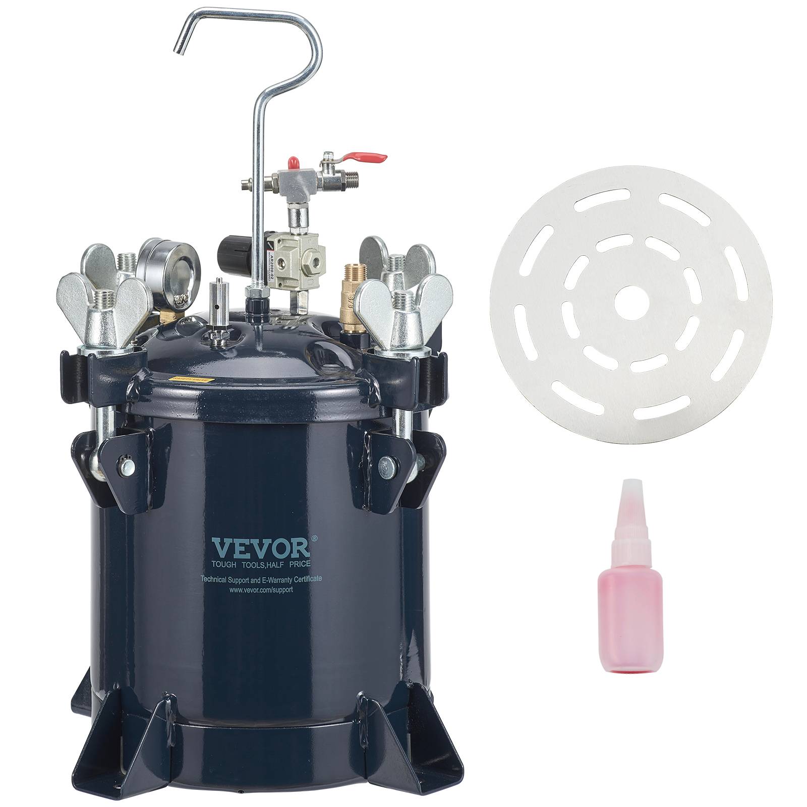 Vevor - VEVOR Réservoir peinture 10L, pulvérisation régl.70 PSI étanche, déco intérieure. - Image 1