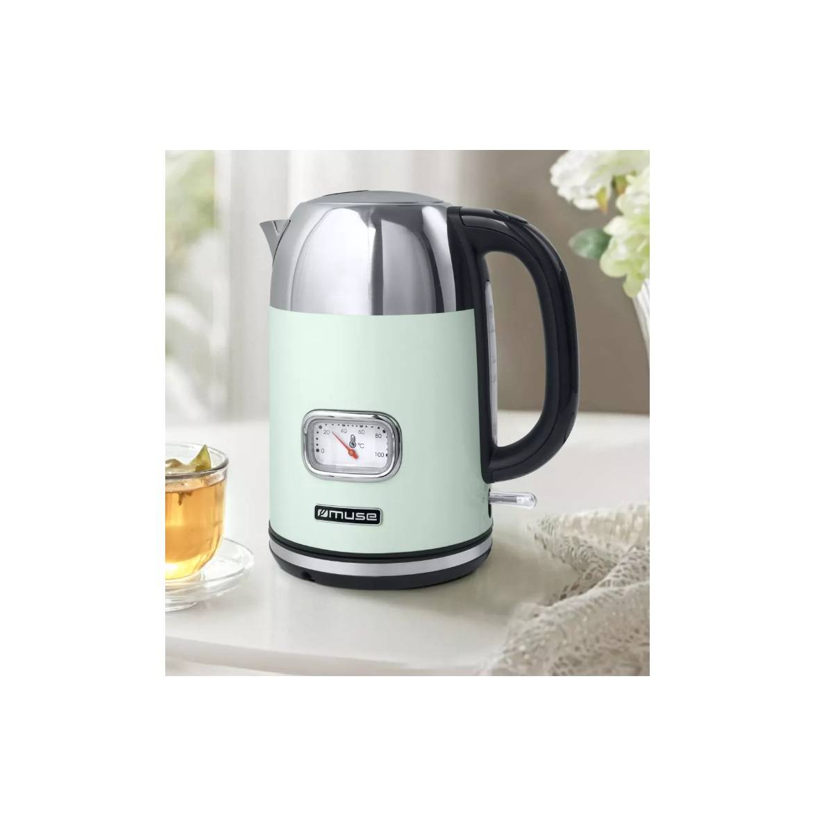 Bouilloire sans fil 1.7l 220w vert MS-020AG Muse - Image 2