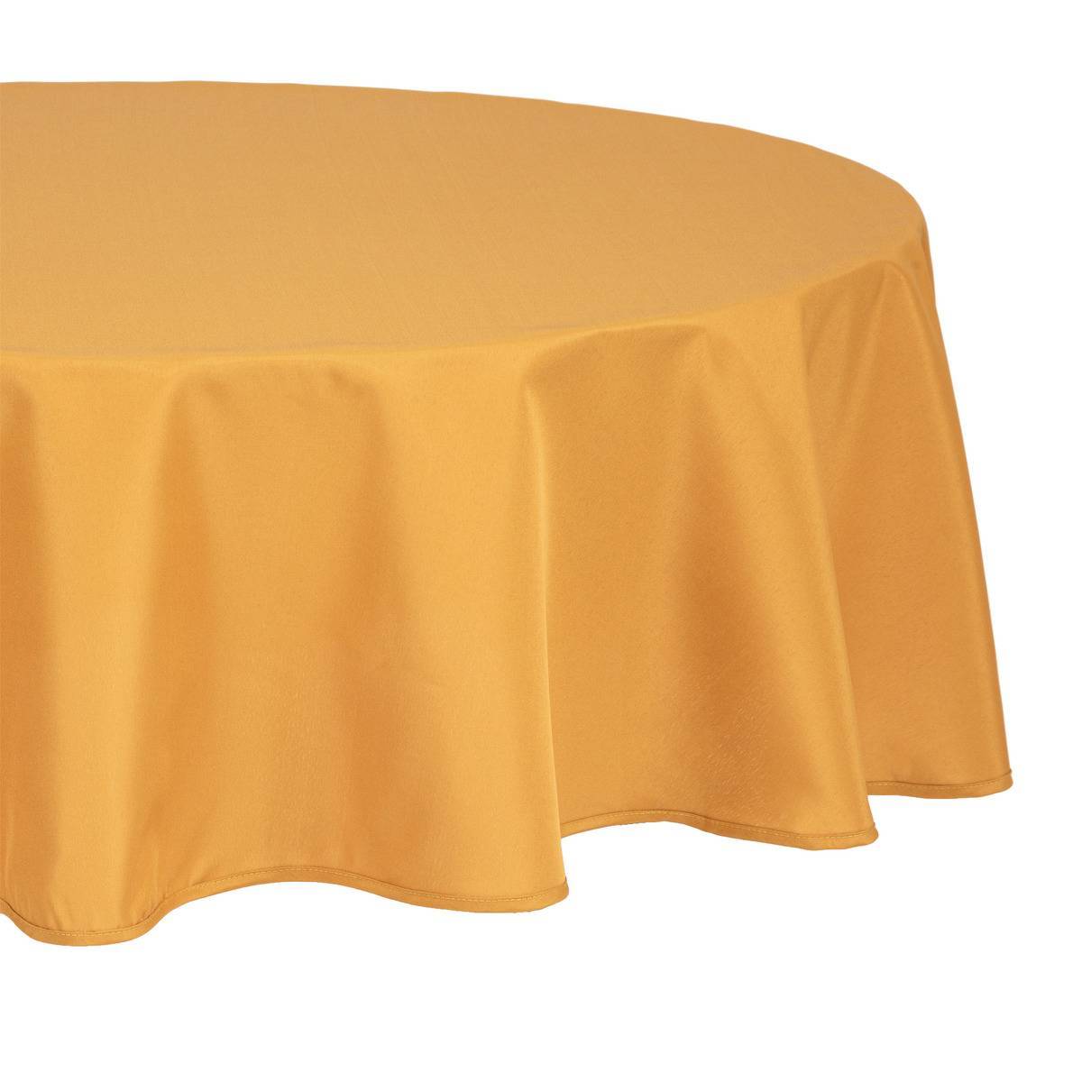 Atmosphera - Nappe anti-tâche jaune moutarde D180cm - Atmosphera Créateur d'intérieur - Imagen 2