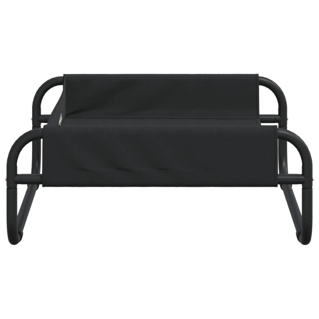 Lit surélevé pour chien tissu Oxford et acier anthracite 57 x 57 x 24 cm - PANGIVO - Image 6