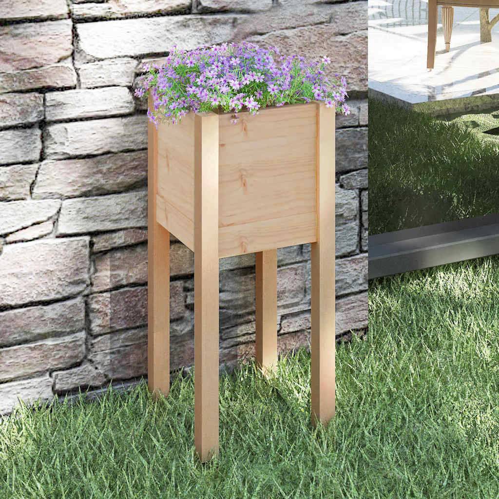 Vidaxl - Jardinière d'extérieur 31x31x70 cm bois de pin massif vidaXL 810779 - Image 1