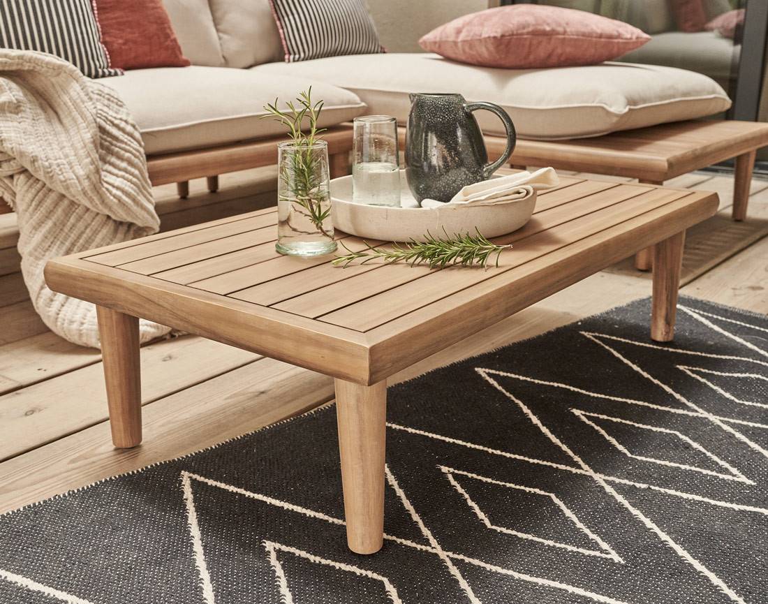 Papeete - salon bas de jardin 4 places + table - en bois d'acacia FSC  100% - Best Mobilier - Image 4