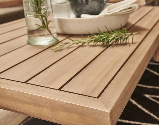 Papeete - salon bas de jardin 4 places + table - en bois d'acacia FSC 100% - Best Mobilier - Image 6