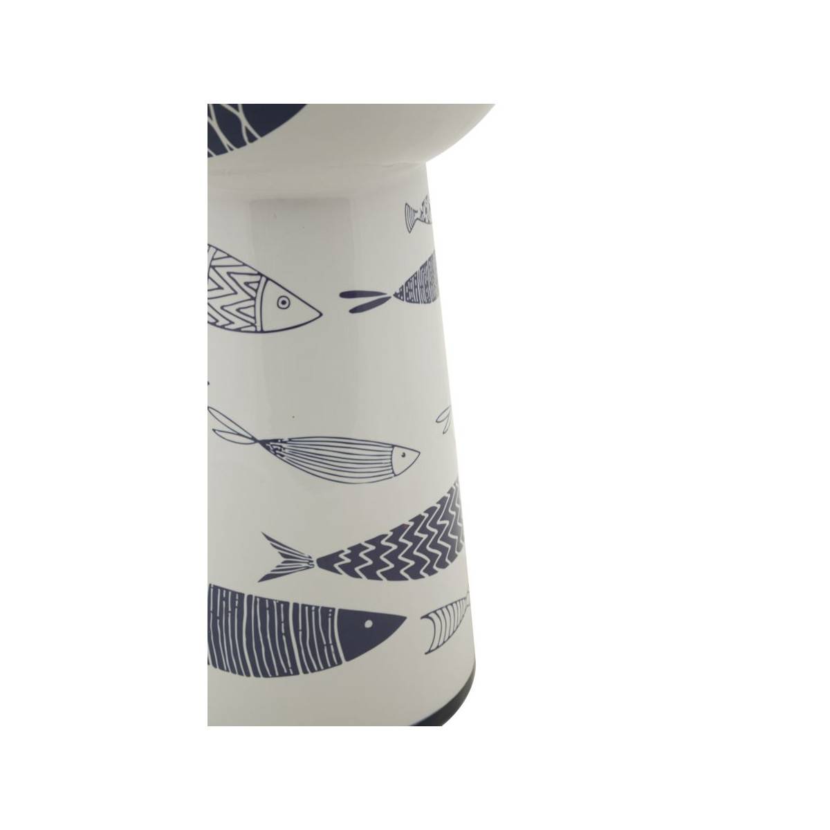 Vase Haut en Céramique "Poissons" 38cm Multicolore - Image 4