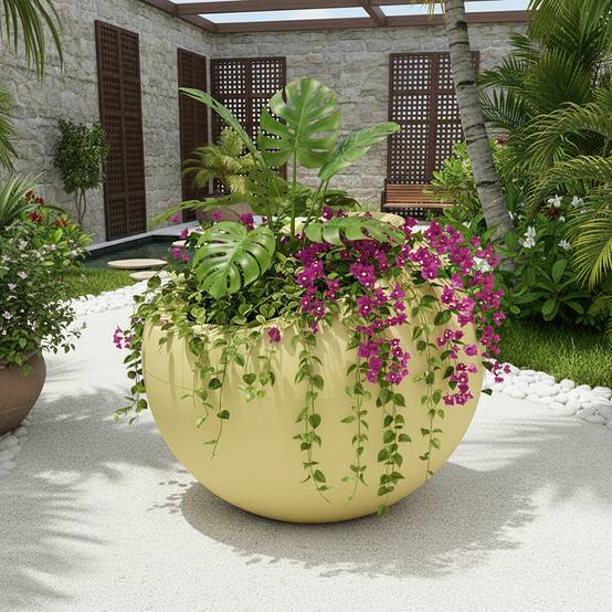 Pot de fleurs dolce vita 300l - plast'up rotomoulage - Image 2
