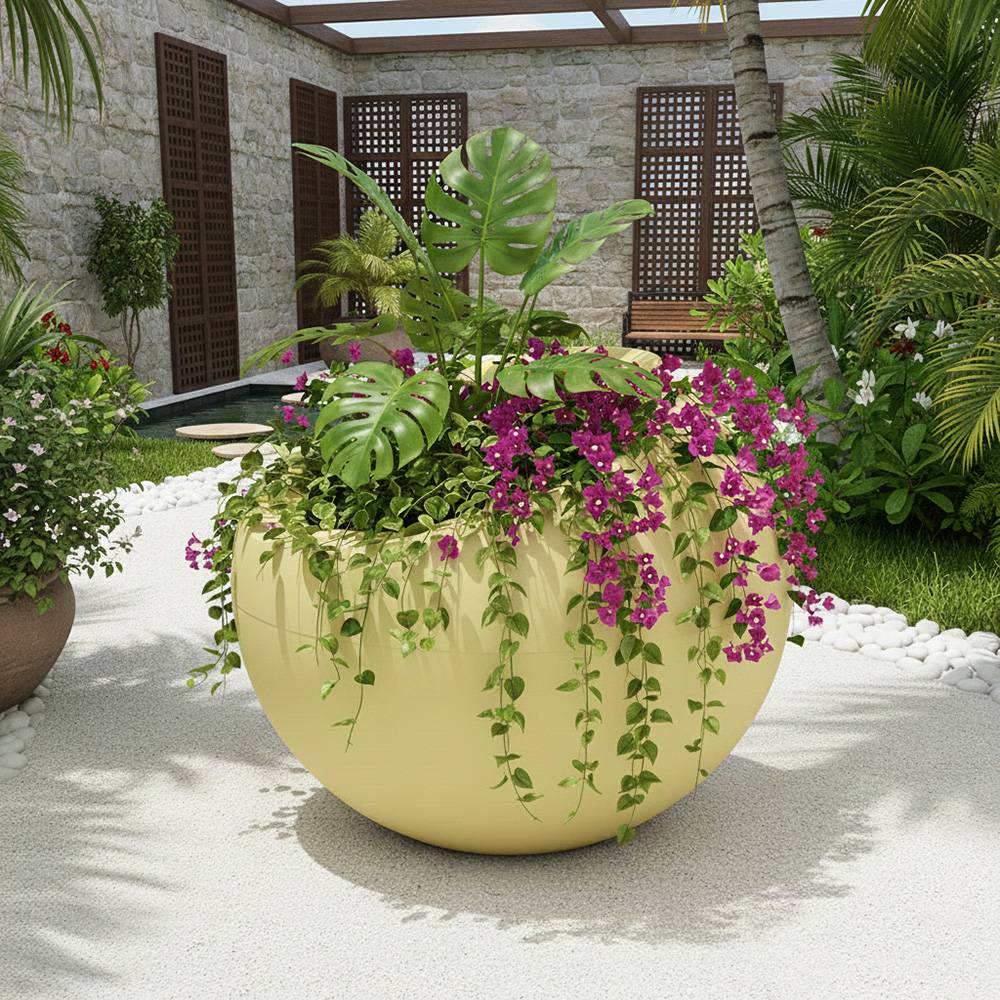 Pot de fleurs dolce vita 300l - plast'up rotomoulage - Image 2