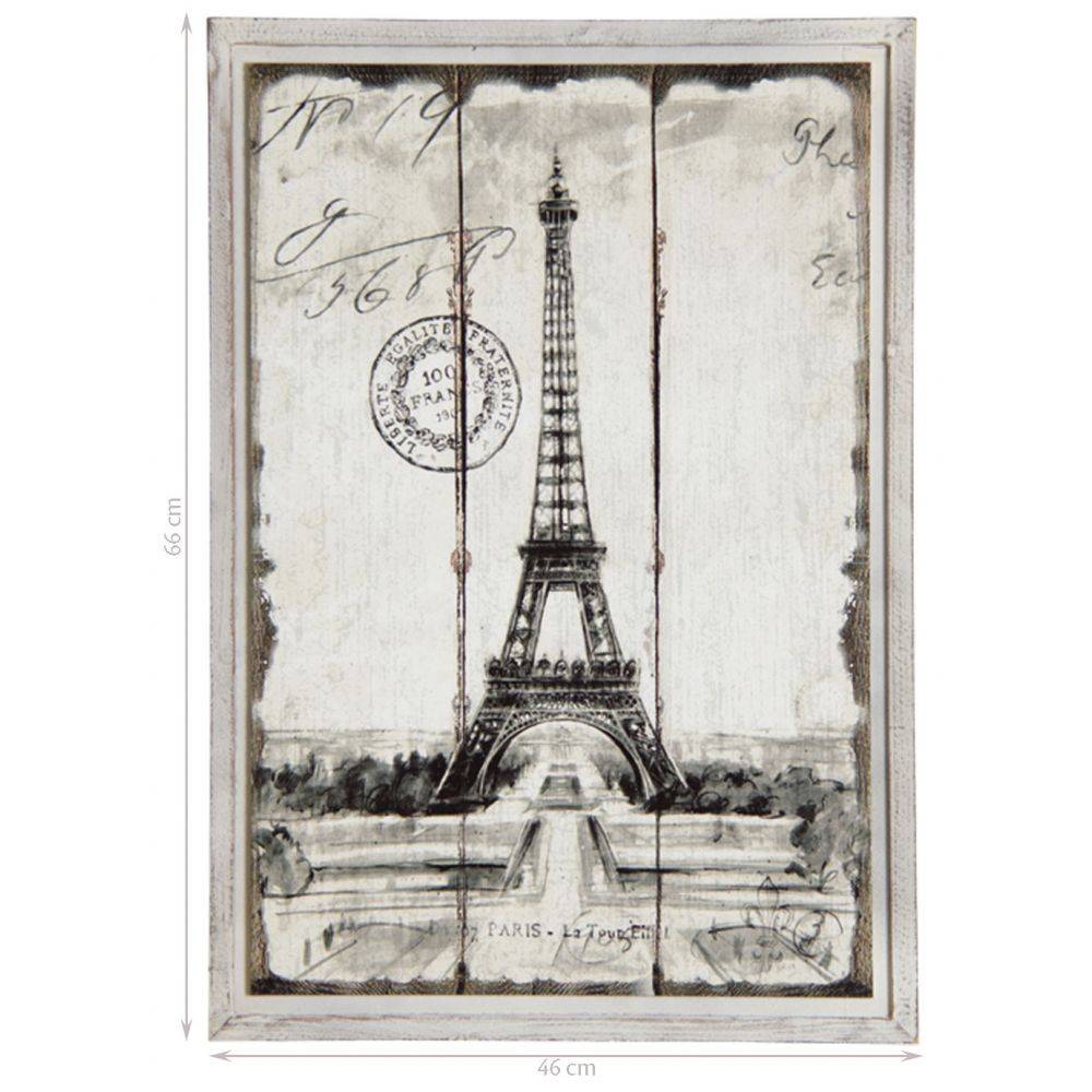 Aubry Gaspard - Tableau en bois Paris Tour Eiffel - Imagen 3