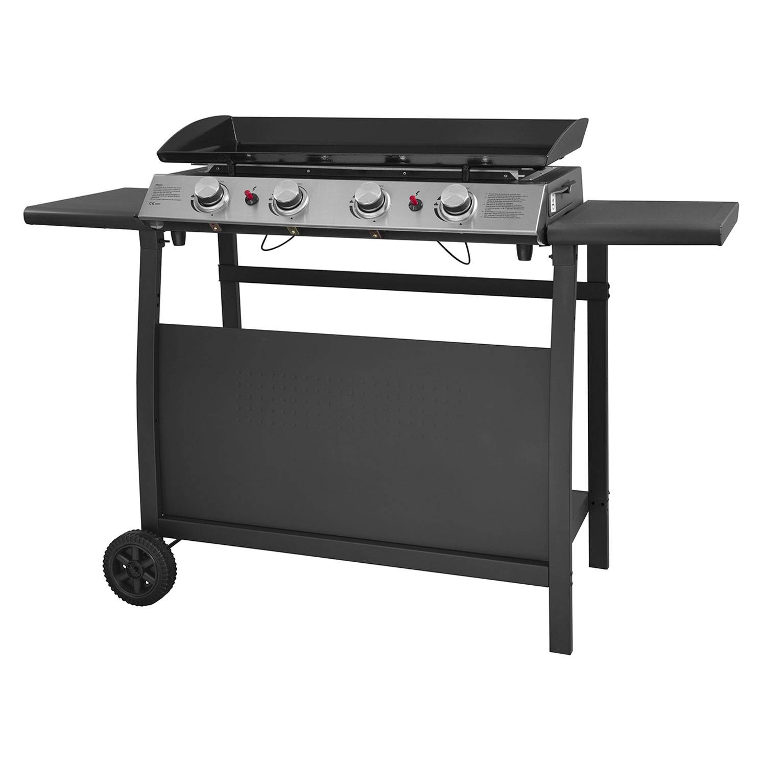 Happy Garden - Plancha au gaz VALENCIA - 4 brûleurs 10kW + chariot - HAPPY GARDEN - Imagen 1