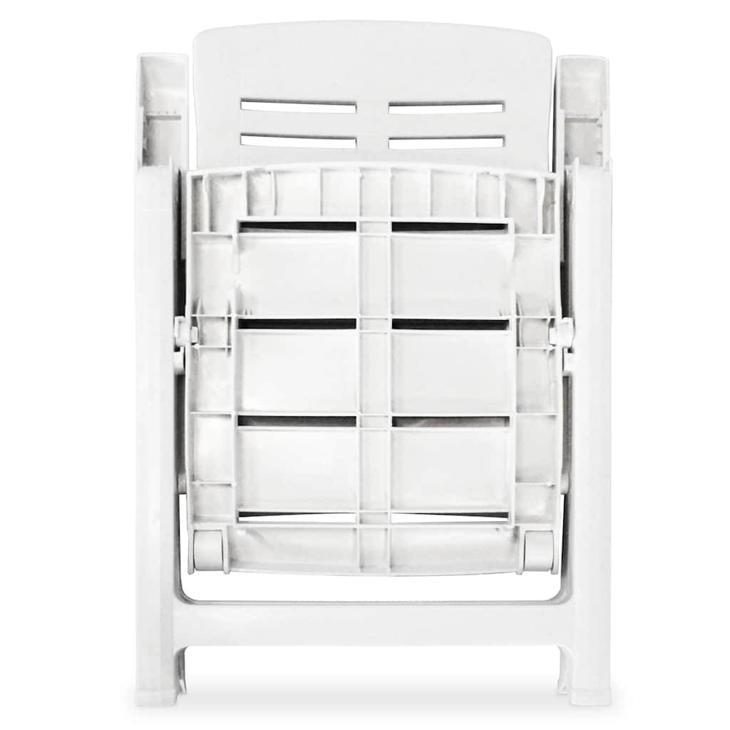 Prolenta Premium - Chaises de jardin plastique blanc 60 x 61 x 108 cm - Prolenta premium p3240.7 - Image 7