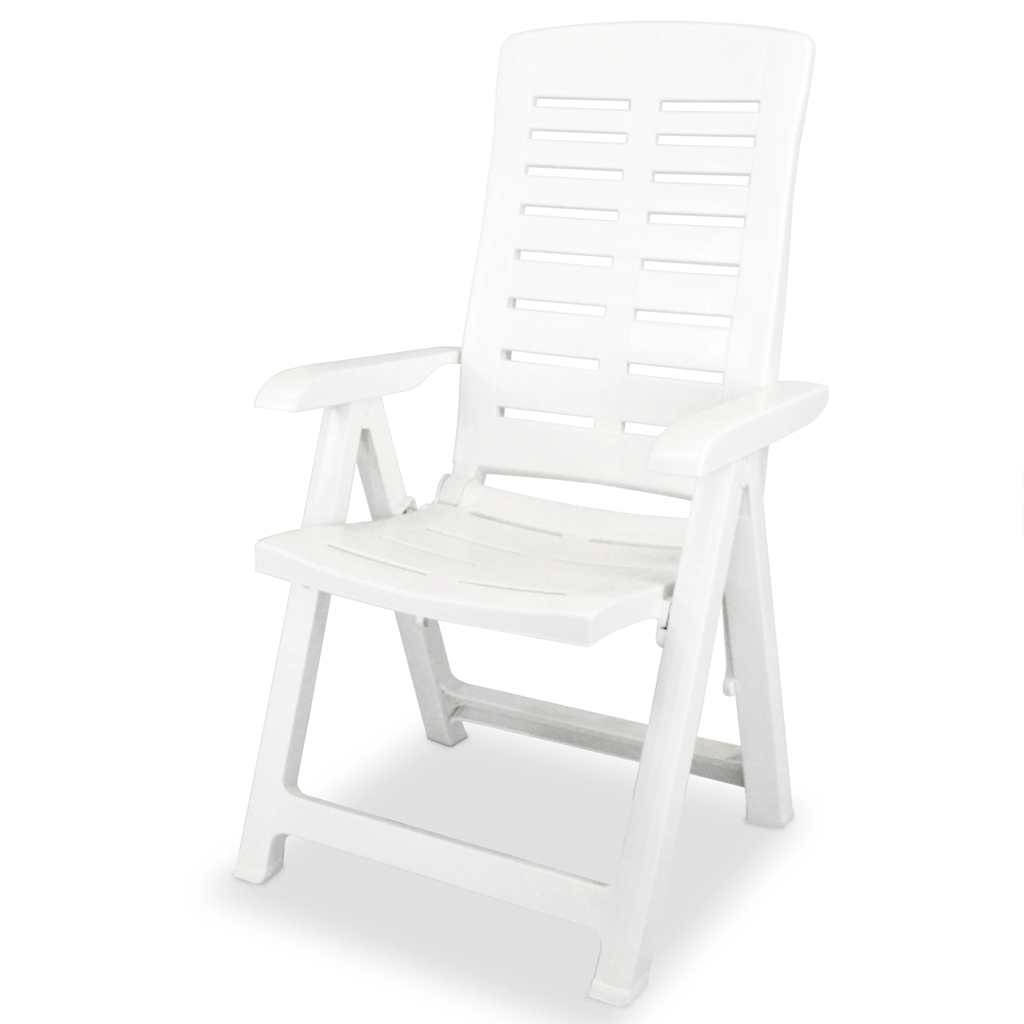 Prolenta Premium - Chaises de jardin plastique blanc 60 x 61 x 108 cm - Prolenta premium p3240.7 - Image 2