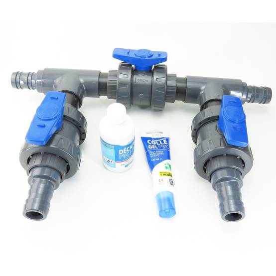 Kit by pass en ø 38 mm - colle et décapant en plus pour piscine. - Image 1