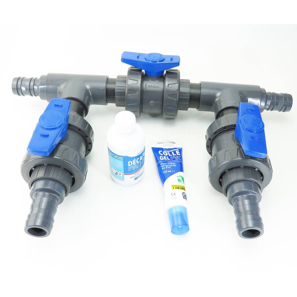 Kit by pass en ø 38 mm - colle et décapant en plus pour piscine. - Imagen 1