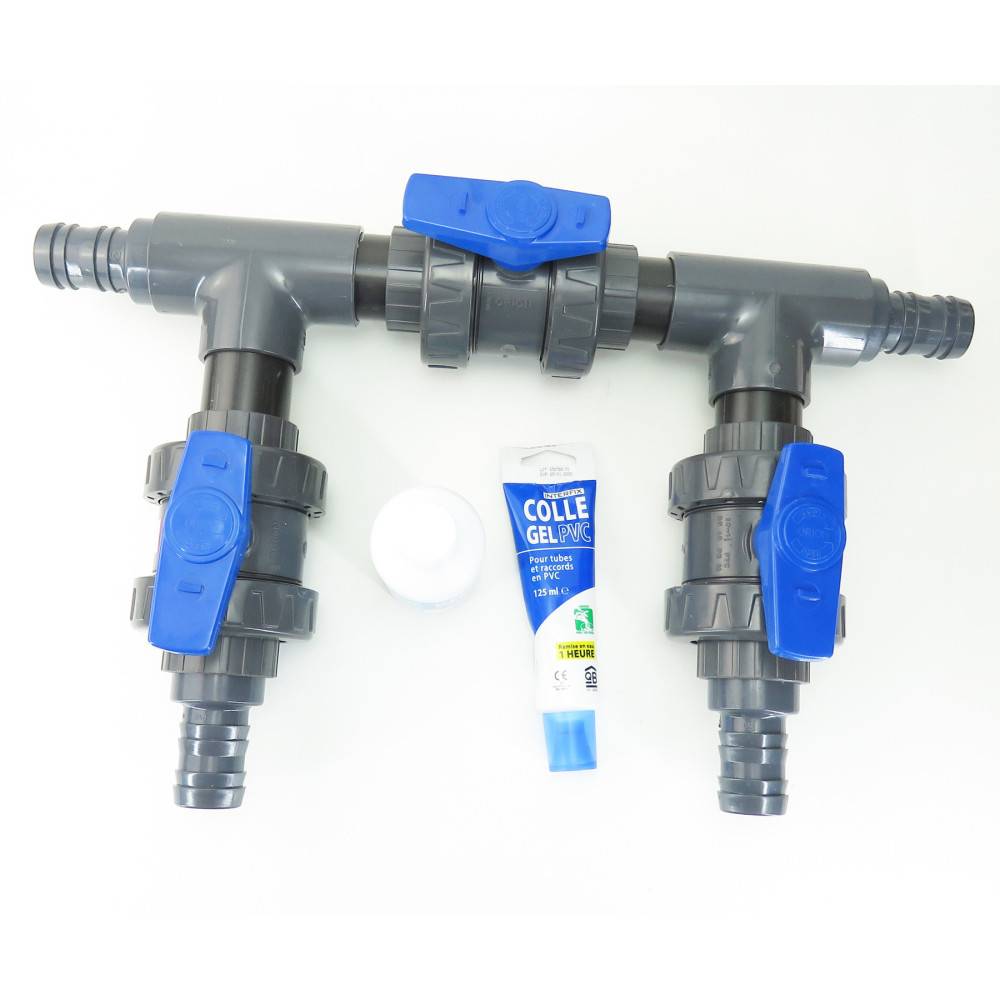 Kit by pass en ø 38 mm - colle et décapant en plus pour piscine. - Imagen 2